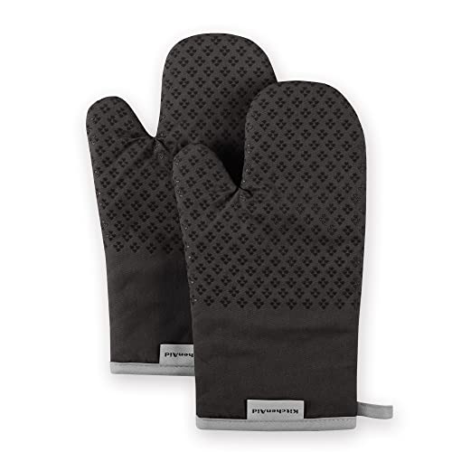 Asteroid Oven Mitt Set (7"x12.5" / Black)