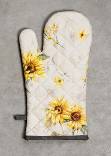 100% Cotton Oven Mitt & Pot Holder Set (057 - Candice / 7.5" x 13" & 8" x 8" (Oven Mitt & Pot Holder))