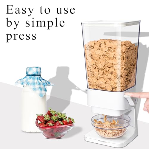 Cereal Dispenser Countertop (5L, White, 2Pc / 5L)