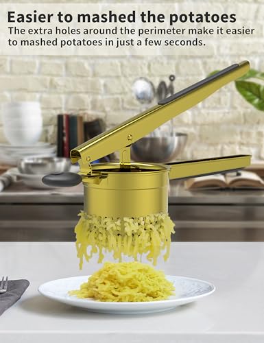 Large 15oz Potato Ricer (Gold-Black)