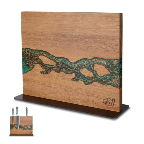 Magnetic Knife Block (Golden Green)