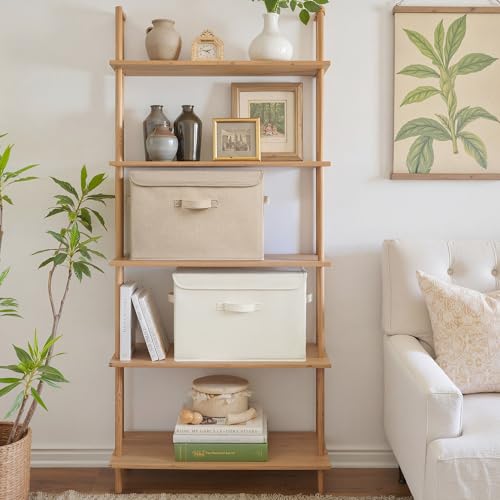 Memory Keepsake Storage Box (Ivory White&Khaki / Extra Large-2 Pack)