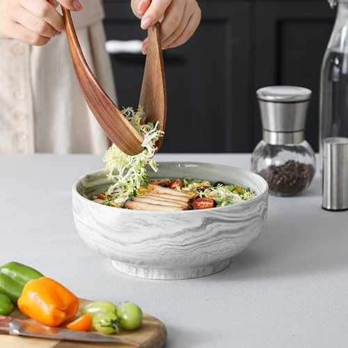 Large Serving Bowls (Marble Grey / 60 OZ (Set of 2))