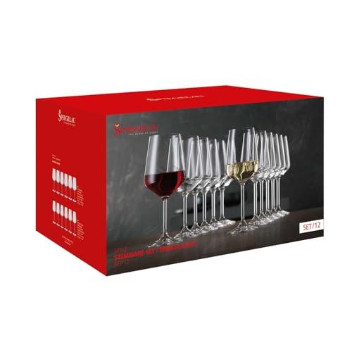 Style Red and White Wine Glasses (Red and White)