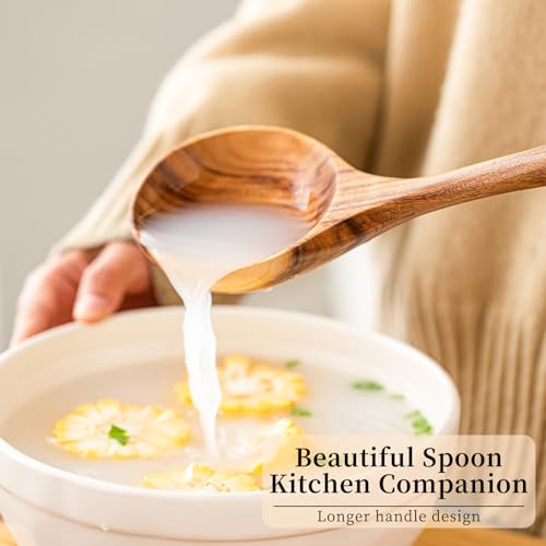 Wooden Soup Ladles (1 PC Teak Ladle)