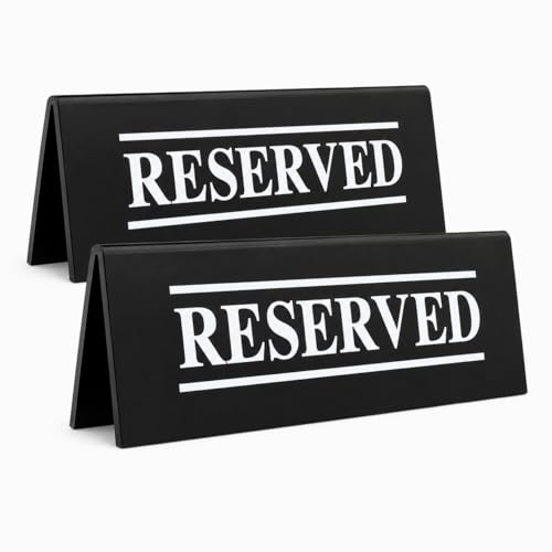 Plastic Reserved Table Tent Signs