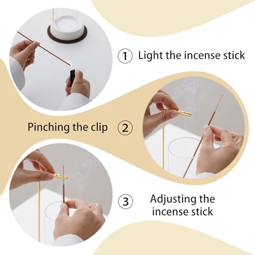 Incense Holder (Ceramic Bottles Round Beige)