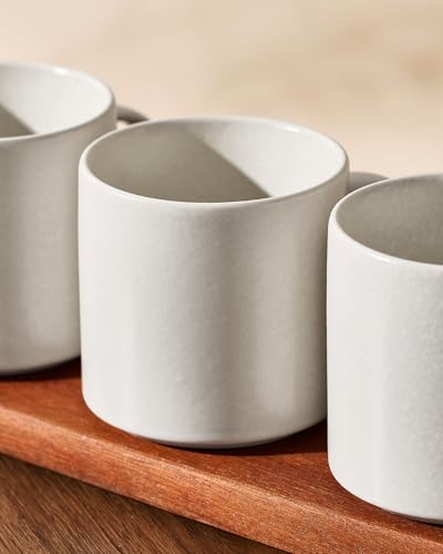 Coffee Mugs Set of 6 (Matte Beige White / 6pcs)
