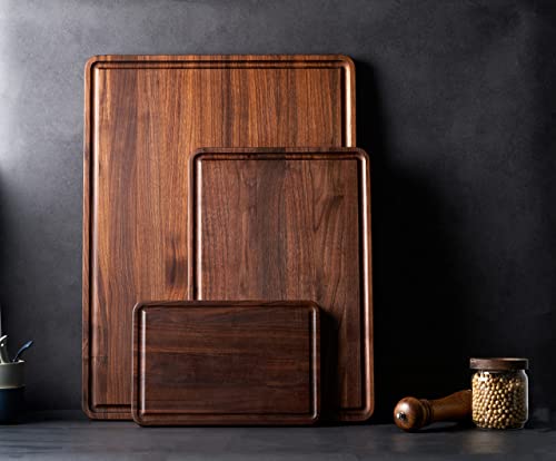 Walnut Wood Cutting Board for Kitchen 12x8 in Wooden Chopping Board (Edge Grain / 12"L x 8"W)