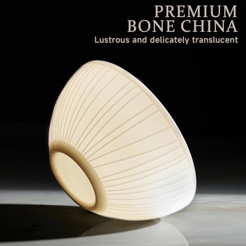 24Pc Textured White Bone China Set Service for 8 (White-striped / service for 8-24pcs)