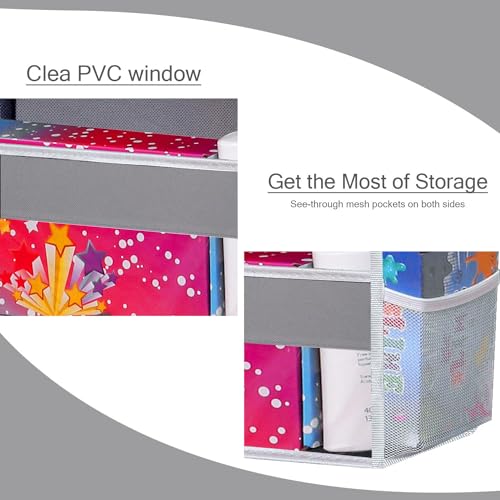 2 Pack Over the Door Storage Organizer (2 Pack / Light Gray)