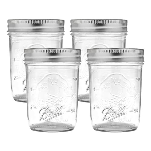 Regular Mouth Glass Mason Jars with Lids and Bands