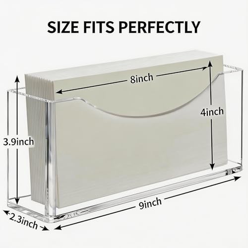 2 Pack Value Acrylic Napkin Holder
