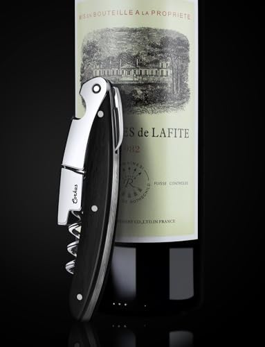 Wine Key CORKAS Prestige Waiter Corkscrew with Ebony Handle