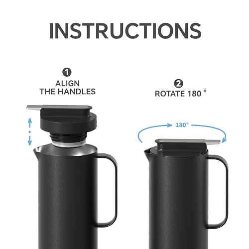 Thermal Coffee Carafe 50oz (Storm Black / 47.3 Ounces)