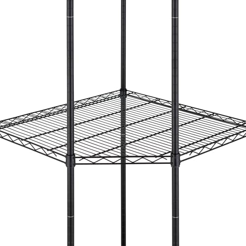 5 Tier Adjustable Wire Shelving with Wheels