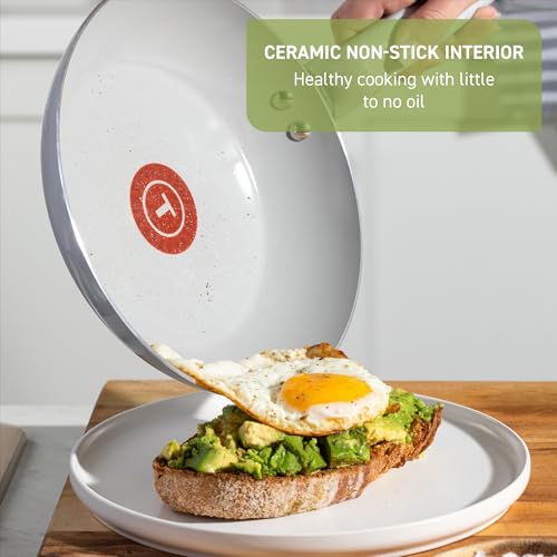 Refresh Ceramic Nonstick Cookware Set (Mint Green)