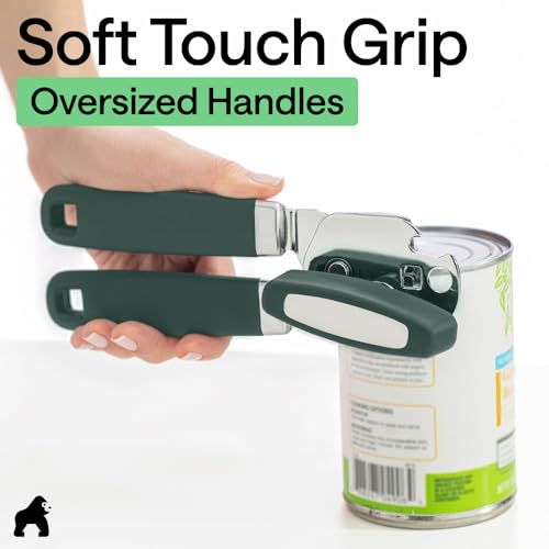 Upgraded Model Stainless Steel Manual Can Opener (Hunter Green)