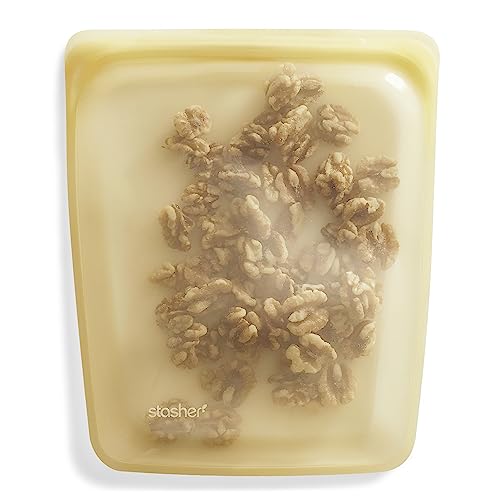 Premium Reusable Half Gallon Silicone Bag (Yellow)