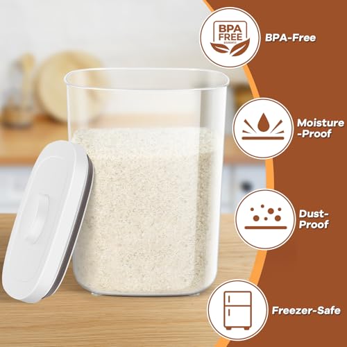 Airtight Rice Container 20 Lbs (10.56Qt-Square)