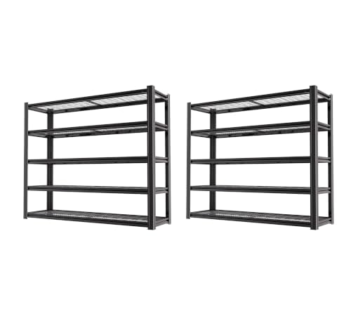 5 Tier Heavy Duty Garage Shelving (5T 62" W x 24" D x 84" H)