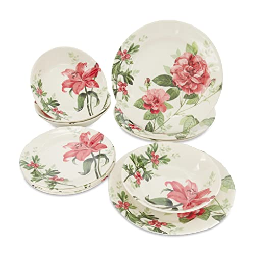 24 Piece Porcelain Dinnerware Set for 6 (24 / Rosemary)