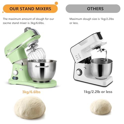 8.4QT Commercial Stand Mixer 800W with Aluminum Die Casting Meets the Standard of NSF (Pistachio 8.4QT)
