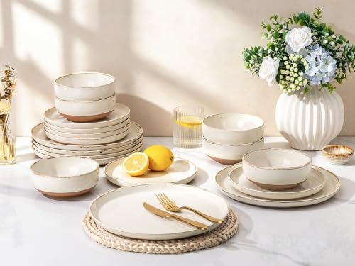 Dinnerware Sets for 4 (Light Beige / Service For 4(12Pcs))