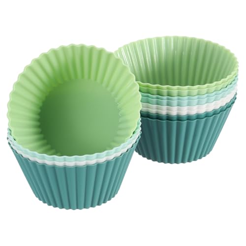 12Pcs Silicone Cupcake Liners (Colorful / 2.8")