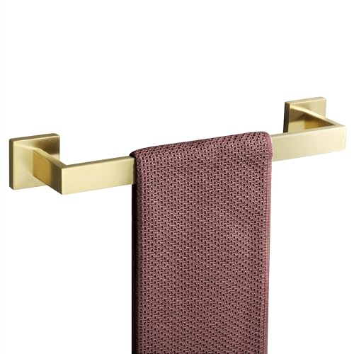 Gold Towel Bar Towel Racks for Bathroom Wall Mount 16 Inch (Single 16 Inch / Golden)
