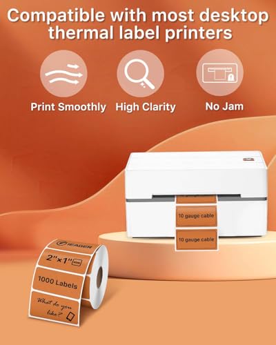 2x1 Inch Thermal Labels
