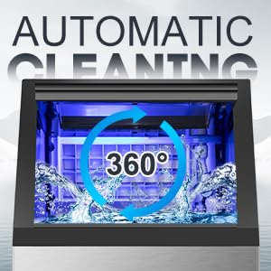 Commercial Ice Maker 120LBS (120Lbs/24H (30Lbs Bin))