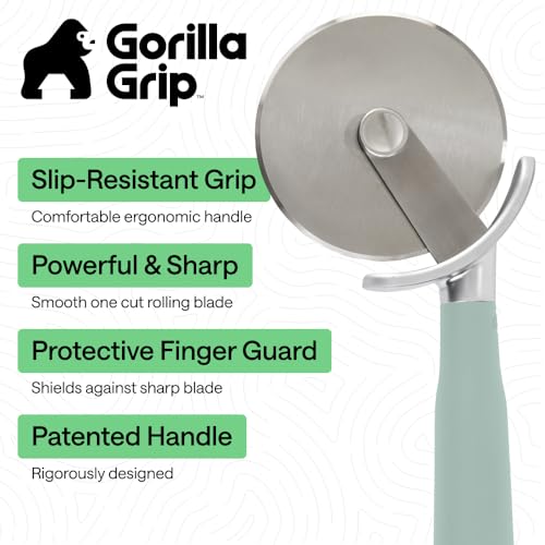 Patented Stainless Steel Large Pizza Cutter Wheel (Mint)