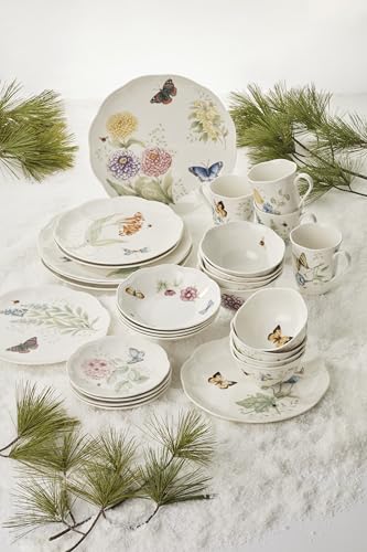 Butterfly Meadow Porcelain 28 (28-Piece Dinnerware Set)