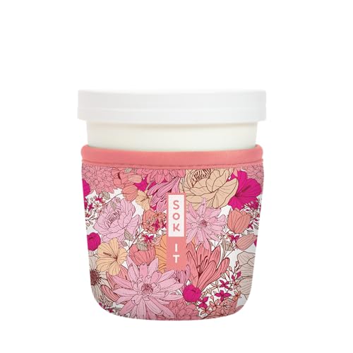 IceCreamSok Insulated Neoprene Cover (Rosy Outlook / Fits Tapered Pints)