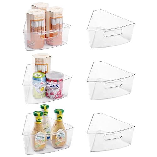 Lazy Susan Cabinet Organizer Bins for Kitchen 6 Pack (For 26" Lazy Susan 6 Pack)