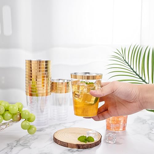 100 Pack Gold Plastic Cups (10-Gold-100)