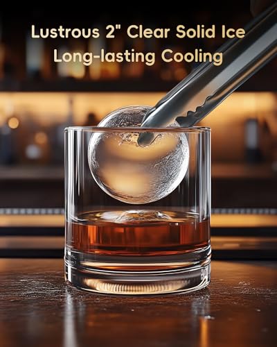 2" Clear Ice Ball Maker Countertop