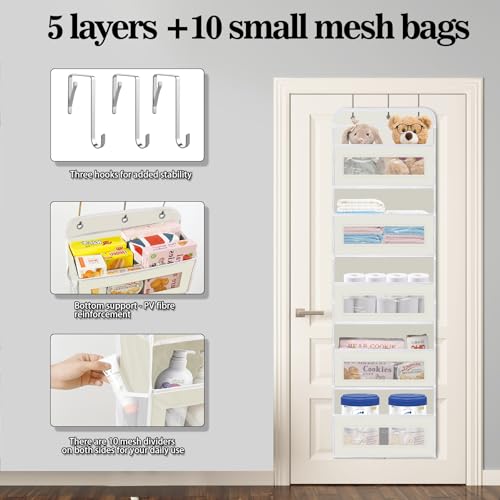 Over The Door Organizer (E Beige / 1 Pack)