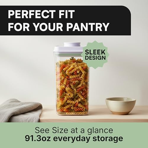 Bop Top Airtight Food Storage Containers with Lid Multi Pack (Set of 4)