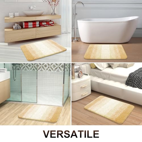 Bathroom Runner Rug 45x27 (45" X 27" / Light Yellow)