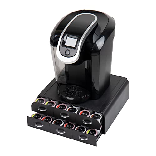 72 Pod Coffee Drawer Organizer (2-Tier / Black)