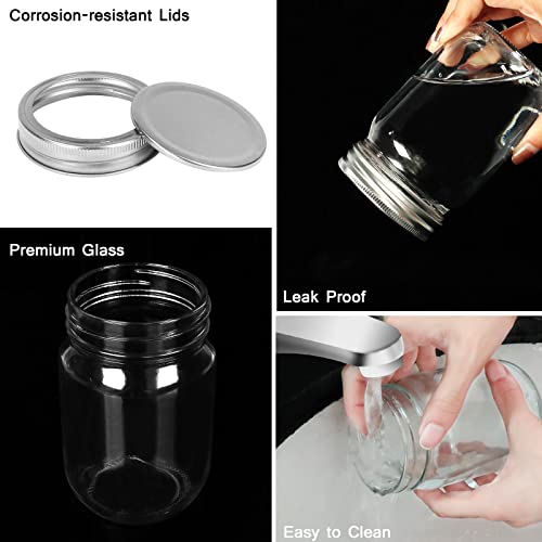 12 oz Glass Mason Jar (12oz,20 Pack)