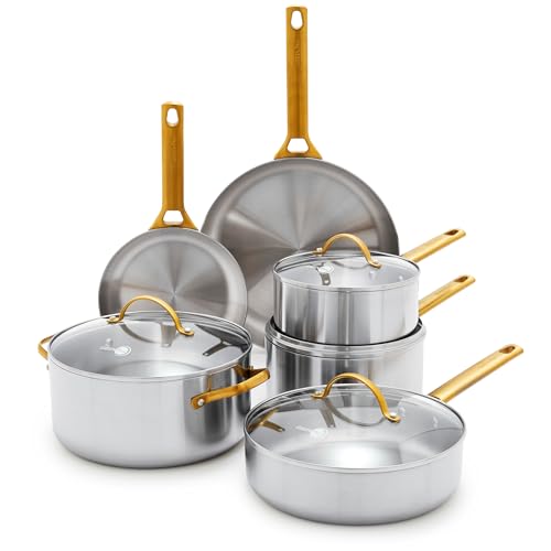Stainless Steel Tri (10-Piece Cookware Set / Stainless Steel)