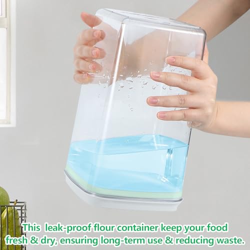4.2 Qt Airtight Flour Rice Storage Container with Pop (4.2Qt-Square)