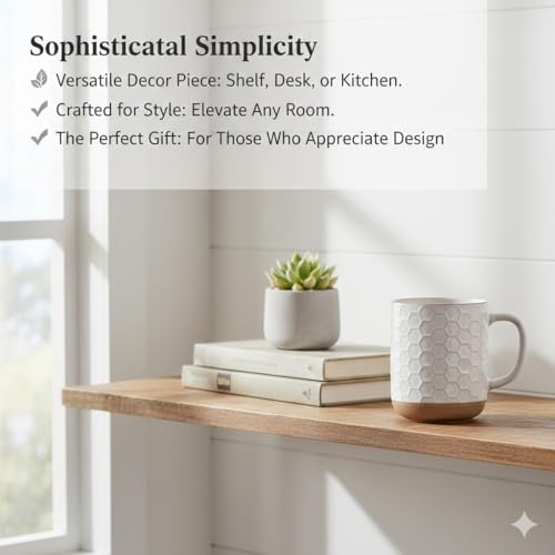 Coffee Mugs Set of 6 (Off-White / Set of 6 (16 Ounces))