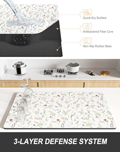 Dish Drying Mat for Kitchen Counter