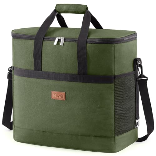 Cooler Bag 60 Cans Collapsible and Insulated Large Lunch Bag Leakproof Soft Cooler Portable for Camping
