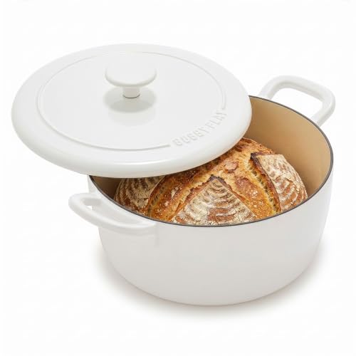 x Bobby Flay 5.5QT Enameled Cast Iron Dutch Oven With Lid