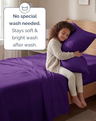 Twin Size 3 Piece Sheet Set (36 - Purple / Twin)